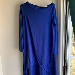 Long sleeve off the shoulder mini dress/shirt